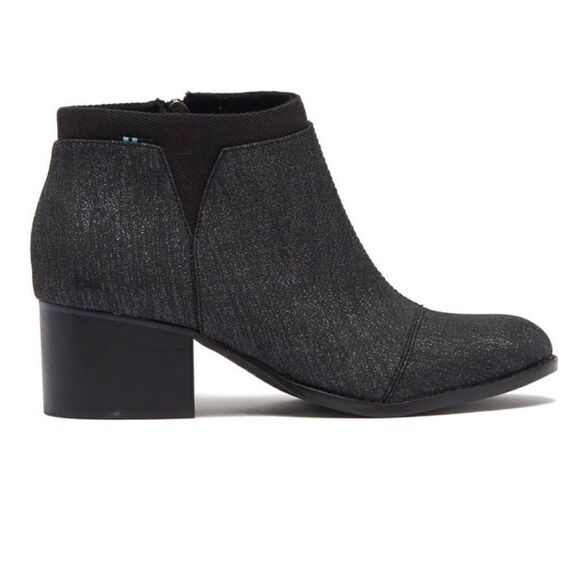 Toms | Loren Shimmer Block Booties - Picture 3 of 8